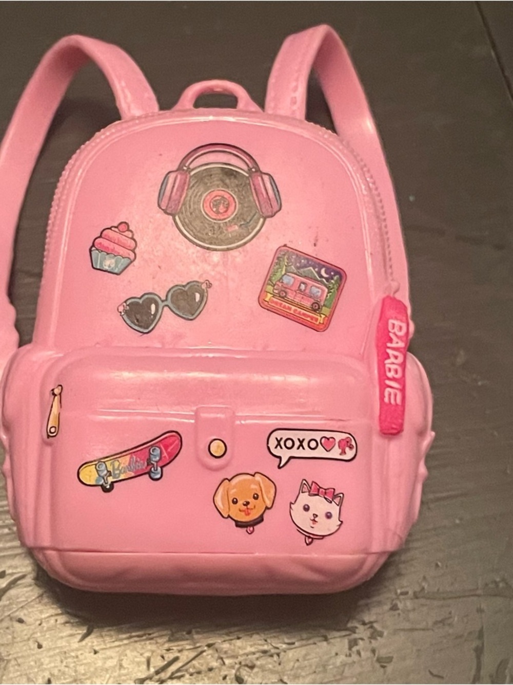Barbie Doll Backpack Pink Plastic Fashionistas Fashion Accessory School Bag 2.5"